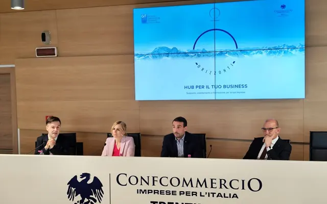 Lo sportello Orizzonti negli uffici di Confcommercio Trentino in via Solteri