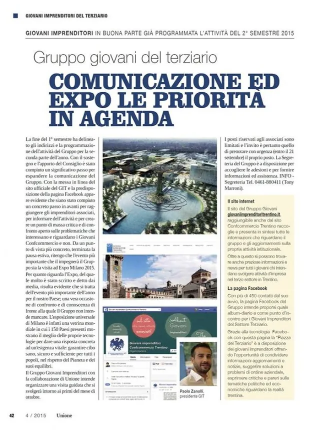 Gruppo Giovani del Terziario: comunicazione ed Expo le priorità in agenda