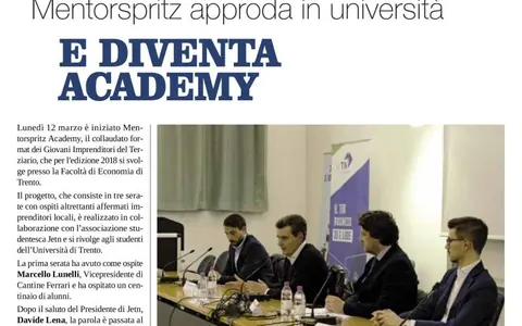 Mentorspritz approda in università e diventa Academy