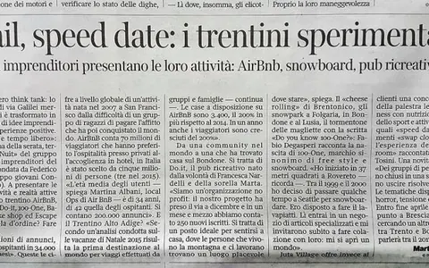 Trail, speed date: i trentini sperimentano